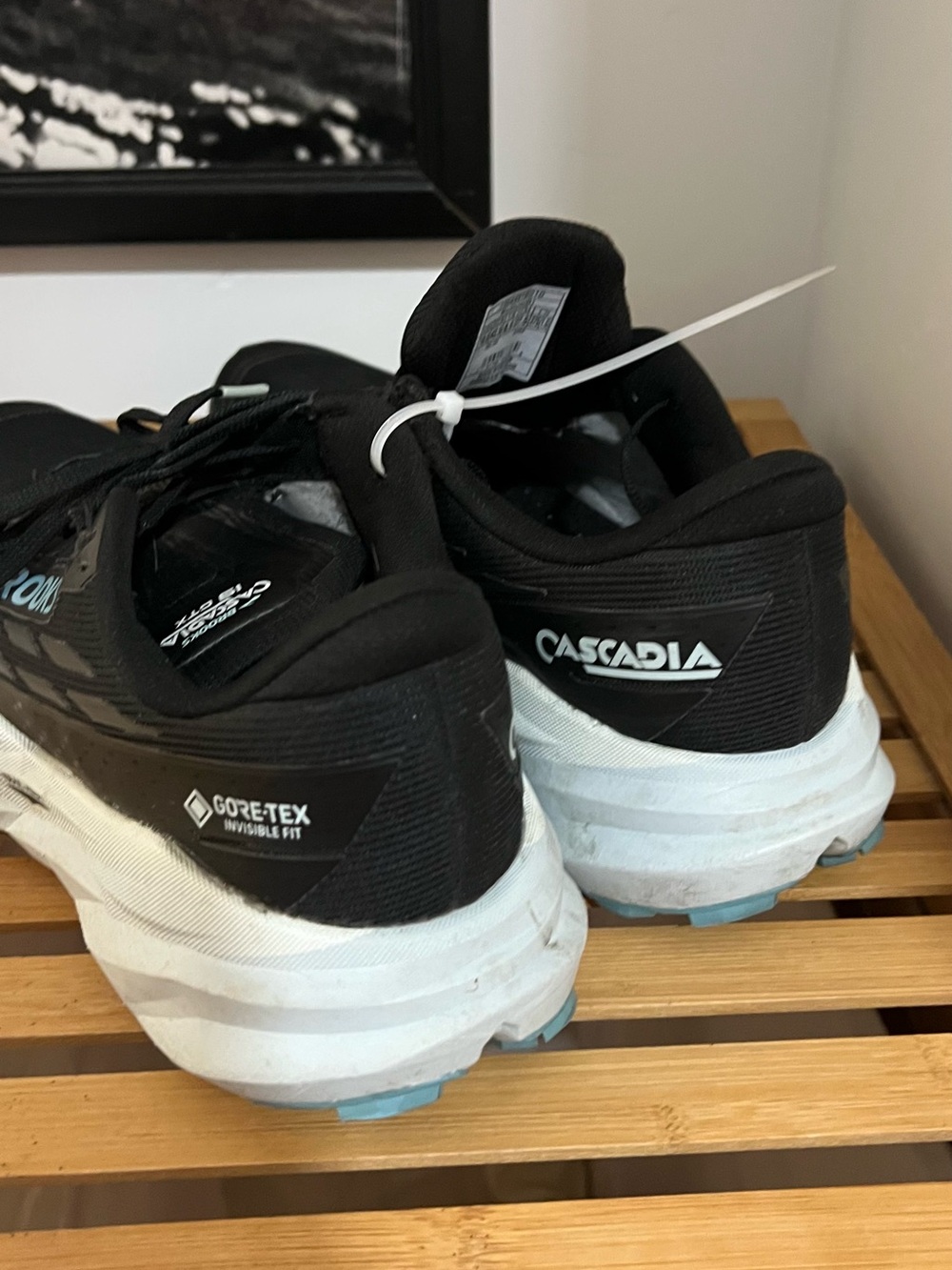 Brooks Men's Black with White Midsole Running Shoes - Picture 2 of 5
